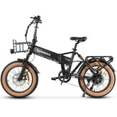 SAMEBIKE XWLX09-II Electric Bike - 1000W Motor 48V15AH Battery 65KM Range Hydraulic Disc Brakes - Black